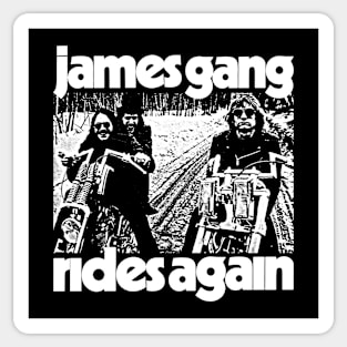 Rides James Again Sticker